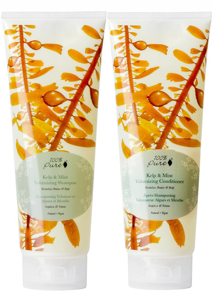 100% Pure Kelp & Mint Shampoo and Conditioner