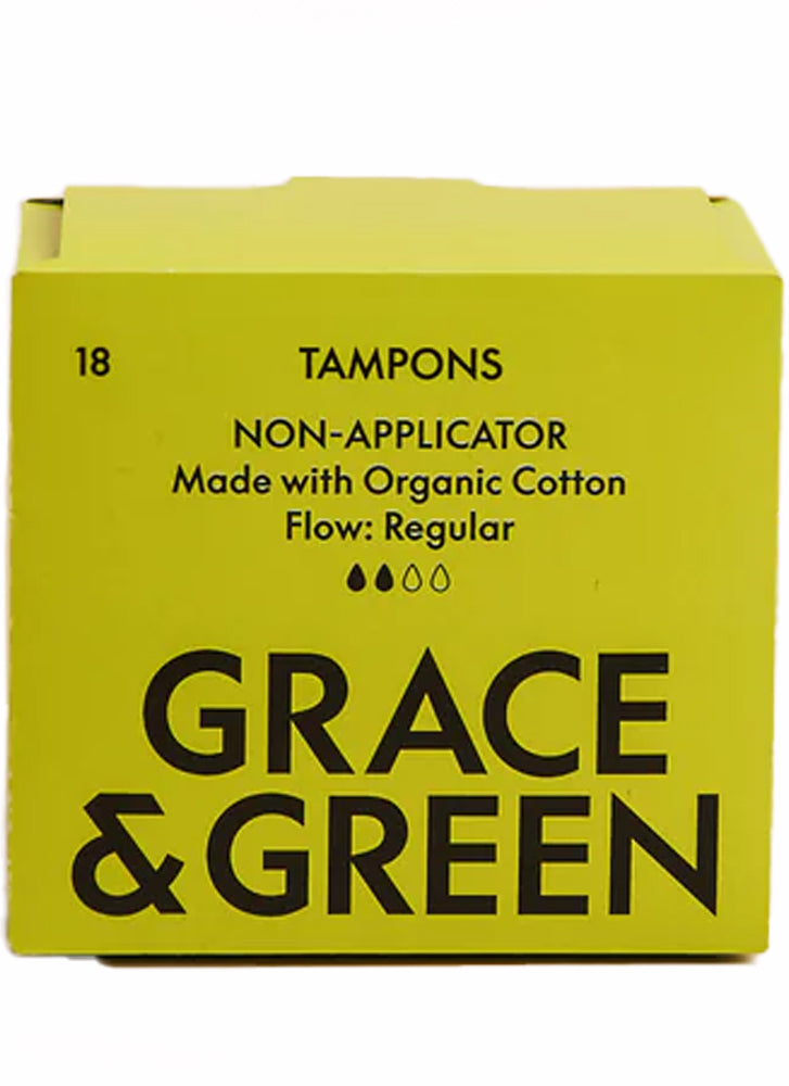 Grace & Green Non Applicator Tampons Regular