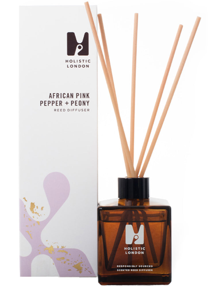 Holistic London Co African Pink Pepper + Peony Reed Diffuser