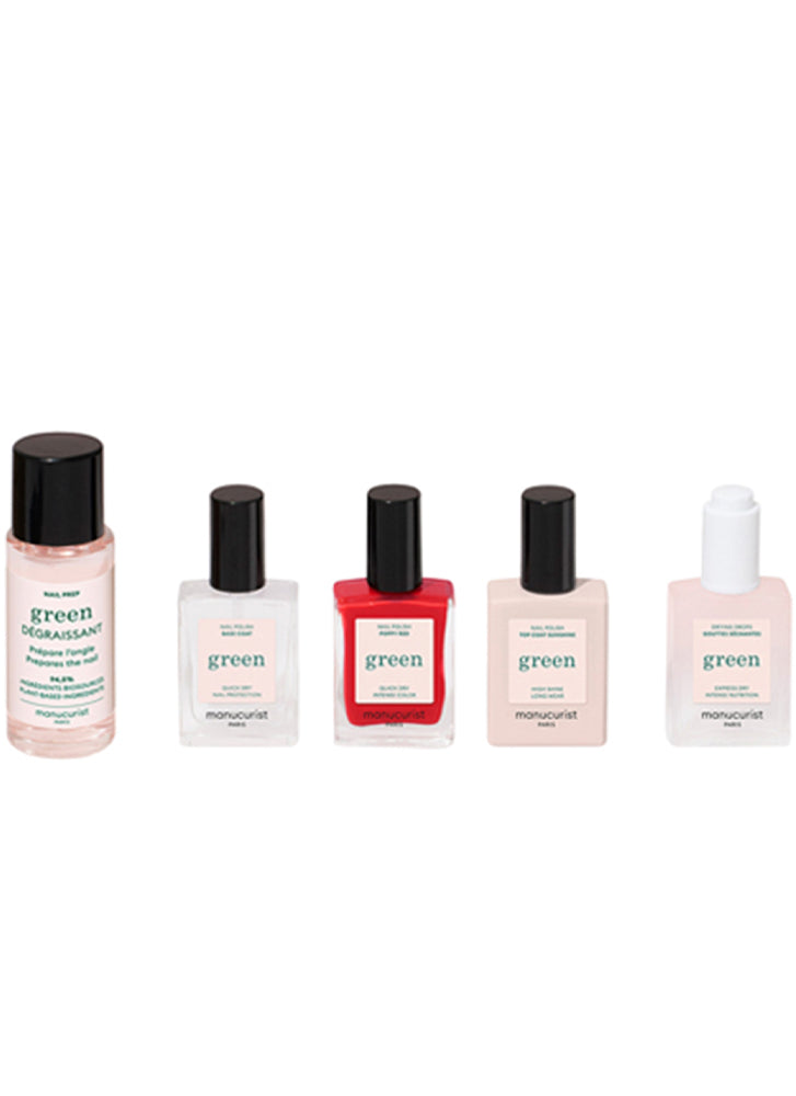 Manucurist Green System Poppy Red Nail Set