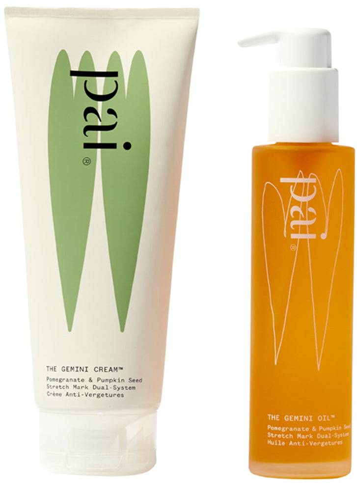 Pai Skincare The Gemini Pomegranate & Pumpkin 2-Step Stretch Mark System