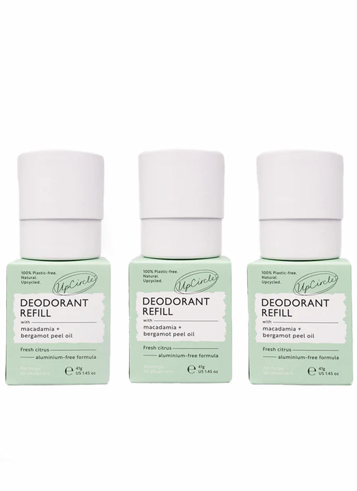 UpCircle Deodorant with Macadamia + Bergamot Refill x 3