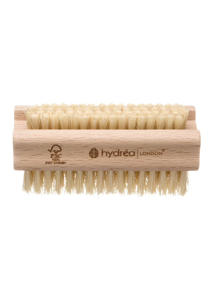 Hydrea London Dual Sided Hand and Nail Brush with Cactus Bristles